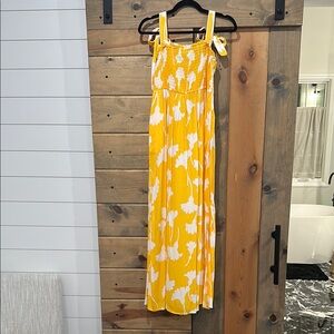 DVF *for Target* Yellow and White Floral Maxi Dress